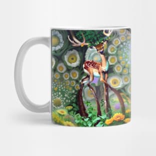 Magical deer in the forest Mug